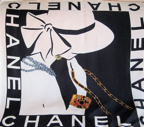 coco chanel 1929 checked scarf|vintage chanel scarves.